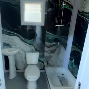 CONTENEDOR MODULO (3x6 mts.) TIPO EUROPEO - BAÑO COMPLETO
